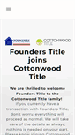 Mobile Screenshot of founderstitle.com